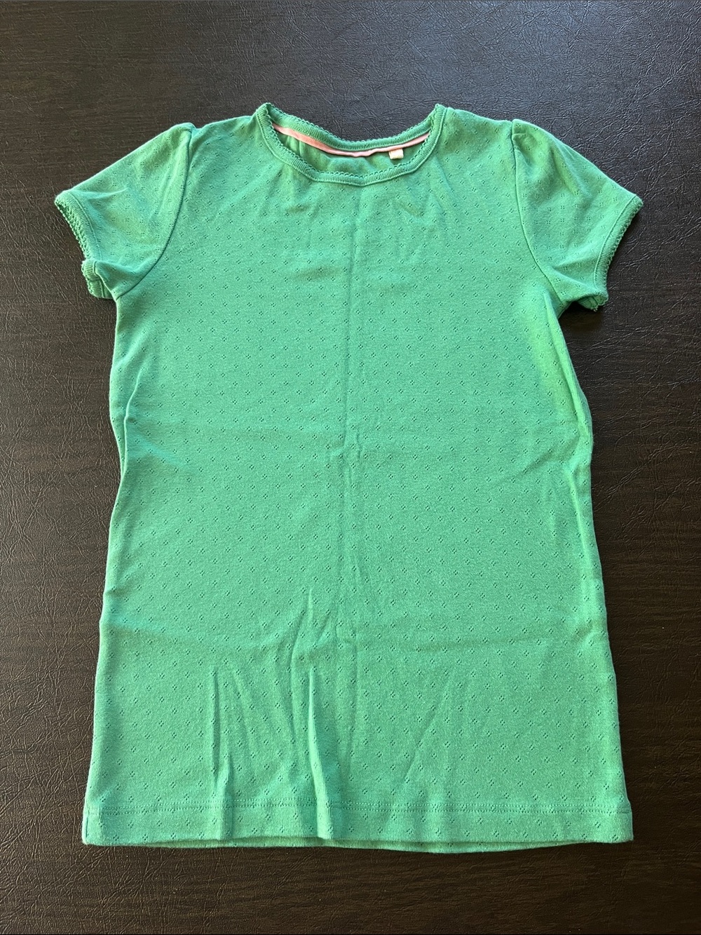 (EUC) Mini Boden Pointelle Short Sleeve Tee (Sz 11/12)